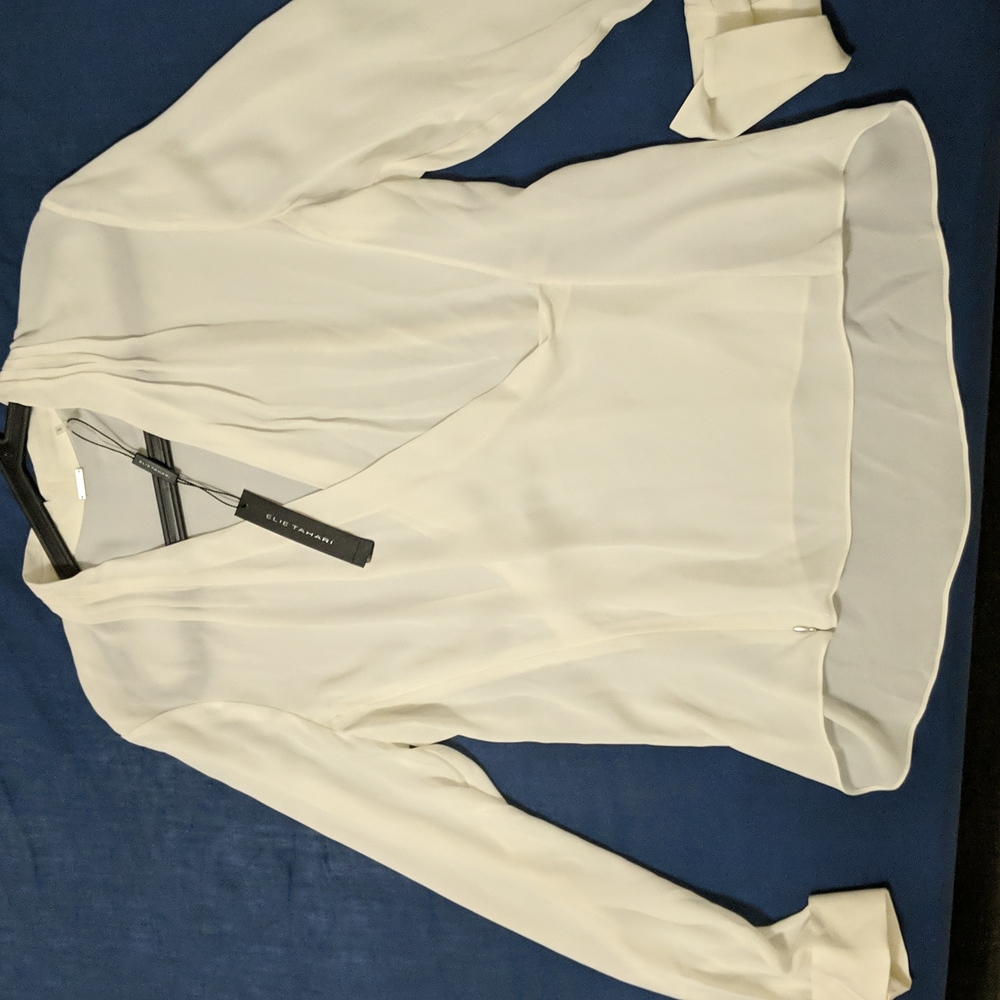 ELIE TAHARI, large size, cream